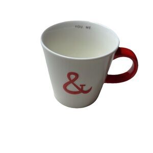 Starbucks Coffee Ampersand Mug You and Me Valentine's Day Love Romance Heart